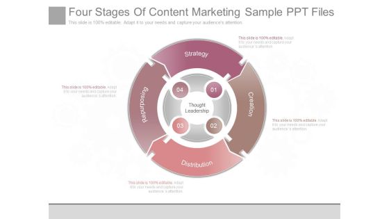 Four Stages Of Content Marketing Sample Ppt Files Four Stages Of Content Marketing Sample Ppt Files
