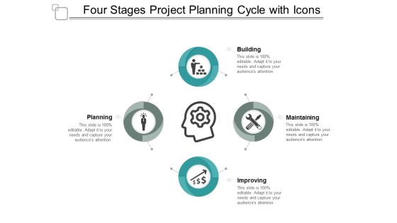 Four Stages Project Planning Cycle With Icons Ppt Powerpoint Presentation Layouts Graphics Template Four Stages Project Planning Cycle With Icons Ppt Powerpoint Presentation Layouts Graphics Template