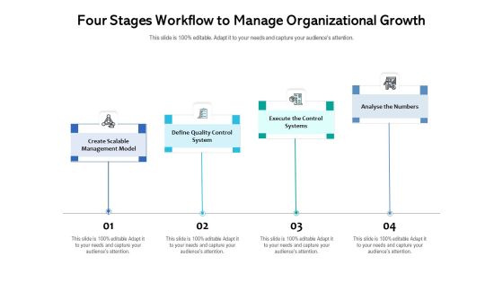 Four Stages Workflow To Manage Organizational Growth Ppt PowerPoint Presentation Gallery Example Topics PDF Four Stages Workflow To Manage Organizational Growth Ppt PowerPoint Presentation Gallery Example Topics PDF