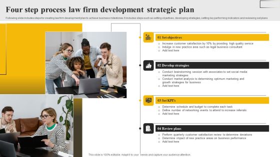 Four Step Process Law Firm Development Strategic Plan Mockup PDF Four Step Process Law Firm Development Strategic Plan Mockup PDF