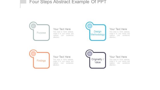 Four Steps Abstract Example Of Ppt Four Steps Abstract Example Of Ppt
