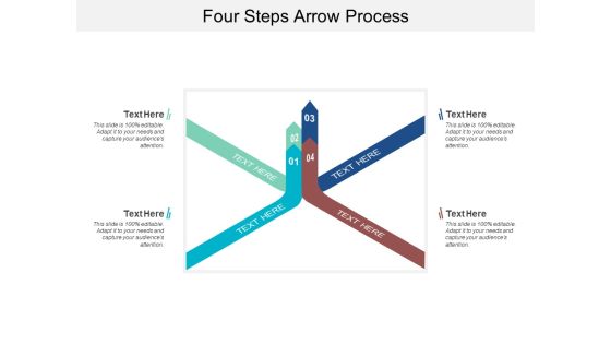 Four Steps Arrow Process Ppt PowerPoint Presentation Infographics Brochure