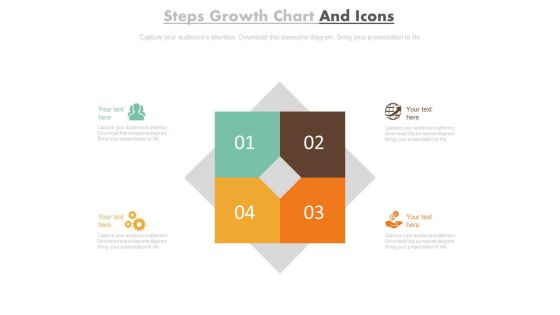 Four Steps Chart With Growth Icons Powerpoint Template Four Steps Chart With Growth Icons Powerpoint Template