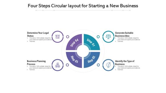 Four Steps Circular Layout For Starting A New Business Ppt PowerPoint Presentation File Graphics Tutorials PDF Four Steps Circular Layout For Starting A New Business Ppt PowerPoint Presentation File Graphics Tutorials PDF
