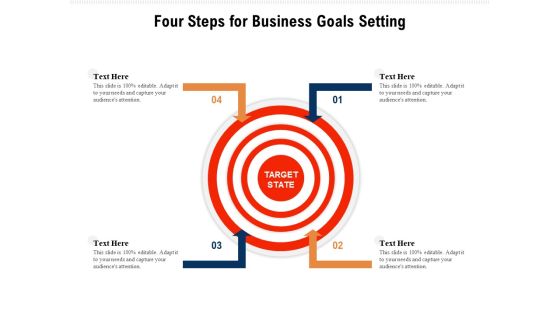 Four Steps For Business Goals Setting Ppt PowerPoint Presentation File Example PDF Four Steps For Business Goals Setting Ppt PowerPoint Presentation File Example PDF