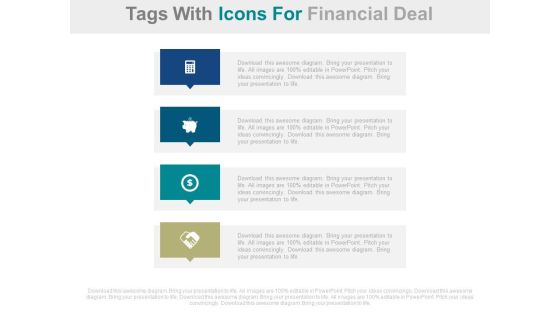 Four Steps For Financial Deal With Icons Powerpoint Slides Four Steps For Financial Deal With Icons Powerpoint Slides