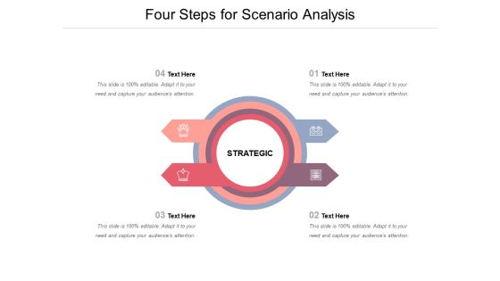 Four Steps For Scenario Analysis Ppt PowerPoint Presentation Styles Background Image