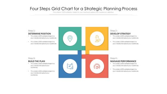 Four Steps Grid Chart For A Strategic Planning Process Ppt PowerPoint Presentation File Clipart PDF Four Steps Grid Chart For A Strategic Planning Process Ppt PowerPoint Presentation File Clipart PDF