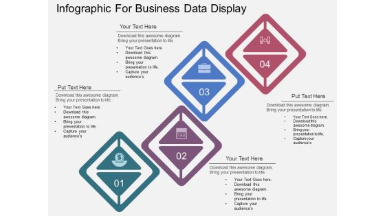 Four Steps Infographic For Business Data Display Powerpoint Template Four Steps Infographic For Business Data Display Powerpoint Template