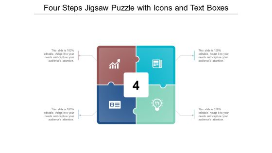 Four Steps Jigsaw Puzzle With Icons And Text Boxes Ppt Powerpoint Presentation Gallery Pictures Four Steps Jigsaw Puzzle With Icons And Text Boxes Ppt Powerpoint Presentation Gallery Pictures