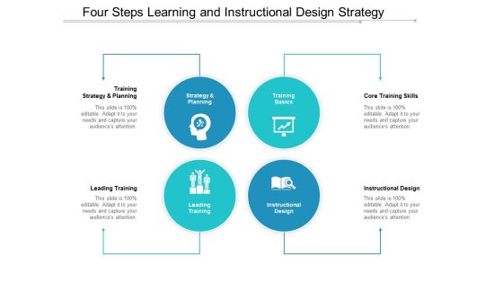 Four Steps Learning And Instructional Design Strategy Ppt Powerpoint Presentation File Vector Four Steps Learning And Instructional Design Strategy Ppt Powerpoint Presentation File Vector