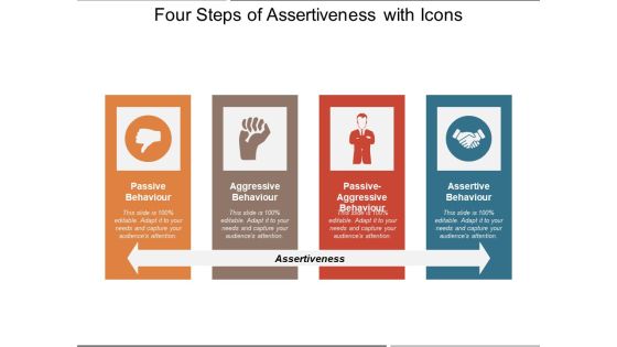 Four Steps Of Assertiveness With Icons Ppt PowerPoint Presentation Gallery Example PDF Four Steps Of Assertiveness With Icons Ppt PowerPoint Presentation Gallery Example PDF