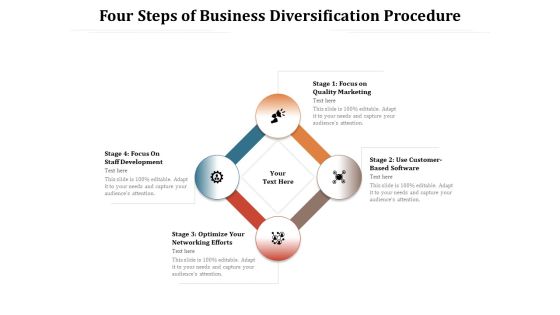 Four Steps Of Business Diversification Procedure Ppt PowerPoint Presentation Styles Rules PDF Four Steps Of Business Diversification Procedure Ppt PowerPoint Presentation Styles Rules PDF