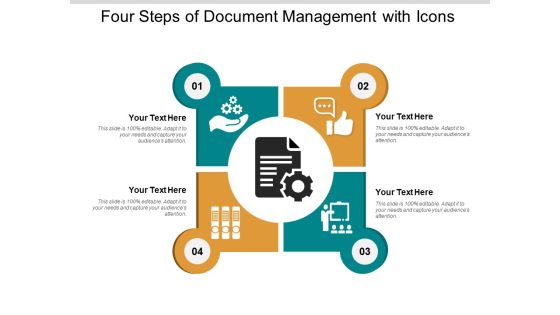 Four Steps Of Document Management With Icons Ppt PowerPoint Presentation Ideas Four Steps Of Document Management With Icons Ppt PowerPoint Presentation Ideas