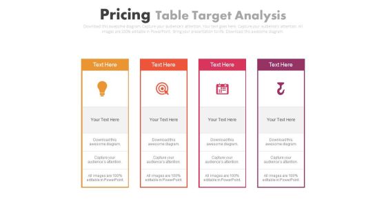 Four Steps Of Idea And Target Planning Powerpoint Slides Four Steps Of Idea And Target Planning Powerpoint Slides