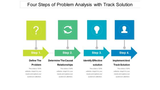 Four Steps Of Problem Analysis With Track Solution Ppt PowerPoint Presentation File Styles PDF Four Steps Of Problem Analysis With Track Solution Ppt PowerPoint Presentation File Styles PDF