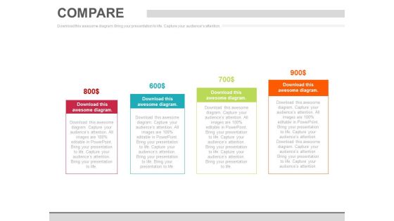Four Steps Pricing Option Chart Powerpoint Slides Four Steps Pricing Option Chart Powerpoint Slides