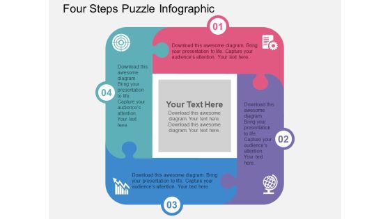 Four Steps Puzzle Infographic Powerpoint Templates Four Steps Puzzle Infographic Powerpoint Templates
