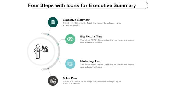 Four Steps With Icons For Executive Summary Ppt Powerpoint Presentation Inspiration Styles Four Steps With Icons For Executive Summary Ppt Powerpoint Presentation Inspiration Styles