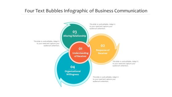 Four Text Bubbles Infographic Of Business Communication Ppt PowerPoint Presentation Icon Portfolio PDF Four Text Bubbles Infographic Of Business Communication Ppt PowerPoint Presentation Icon Portfolio PDF