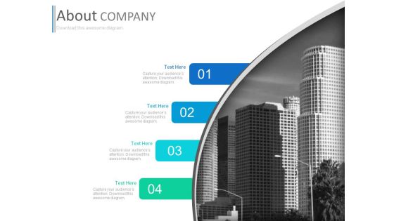 Four Text Tags With Corporate Building Powerpoint Slides Four Text Tags With Corporate Building Powerpoint Slides
