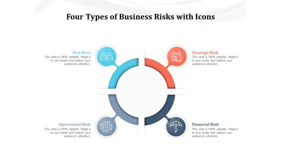 Four Types Of Business Risks With Icons Ppt PowerPoint Presentation File Inspiration PDF Four Types Of Business Risks With Icons Ppt PowerPoint Presentation File Inspiration PDF