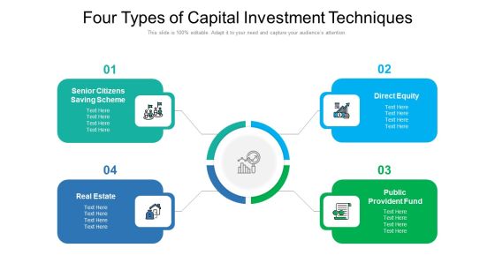 Four Types Of Capital Investment Techniques Ppt PowerPoint Presentation File Formats PDF Four Types Of Capital Investment Techniques Ppt PowerPoint Presentation File Formats PDF
