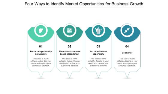 Four Ways To Identify Market Opportunities For Business Growth Ppt PowerPoint Presentation Layouts Templates Four Ways To Identify Market Opportunities For Business Growth Ppt PowerPoint Presentation Layouts Templates