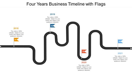 Four Years Business Timeline With Flags Ppt PowerPoint Presentation Icon Example PDF Four Years Business Timeline With Flags Ppt PowerPoint Presentation Icon Example PDF