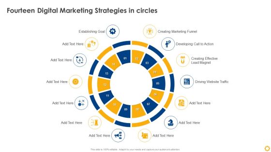 Fourteen Digital Marketing Strategies In Circles Mockup PDF Fourteen Digital Marketing Strategies In Circles Mockup PDF