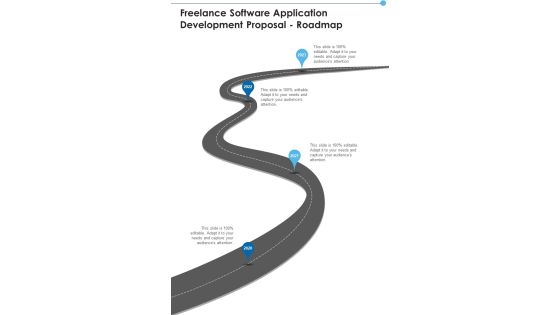 Freelance Software Application Development Proposal Roadmap One Pager Sample Example Document Freelance Software Application Development Proposal Roadmap One Pager Sample Example Document