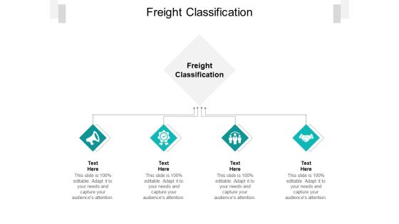 Freight Classification Ppt PowerPoint Presentation Ideas Example Cpb Pdf