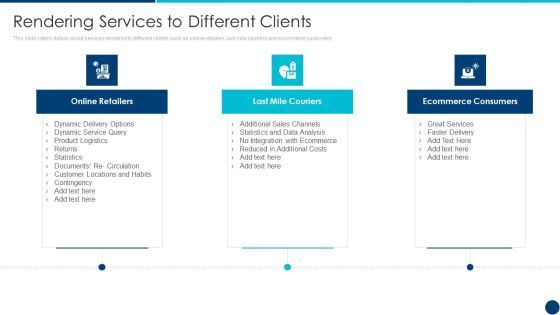 Freight Forwarding Agency Rendering Services To Different Clients Ppt Portfolio Slides PDF Freight Forwarding Agency Rendering Services To Different Clients Ppt Portfolio Slides PDF