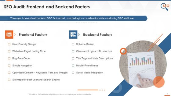 Frontend And Backend Factors That Influence SEO Audit Training Ppt Frontend And Backend Factors That Influence SEO Audit Training Ppt