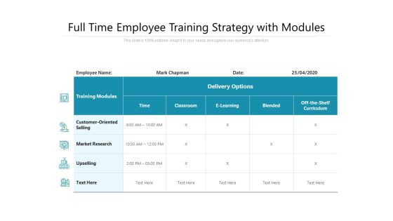 Full Time Employee Training Strategy With Modules Ppt PowerPoint Presentation File Structure PDF Full Time Employee Training Strategy With Modules Ppt PowerPoint Presentation File Structure PDF