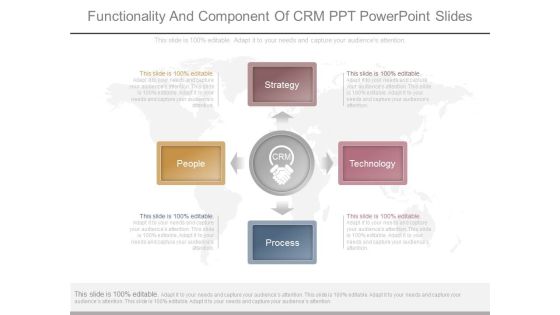 Functionality And Component Of Crm Ppt Powerpoint Slides