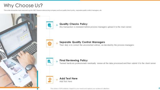 Fund Outsourcing Upgrade Efficiency Efficacy Fund Function Why Choose Us Ppt Ideas Example