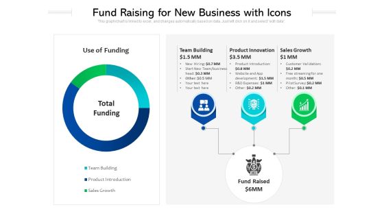 Fund Raising For New Business With Icons Ppt PowerPoint Presentation Infographics Gridlines PDF Fund Raising For New Business With Icons Ppt PowerPoint Presentation Infographics Gridlines PDF