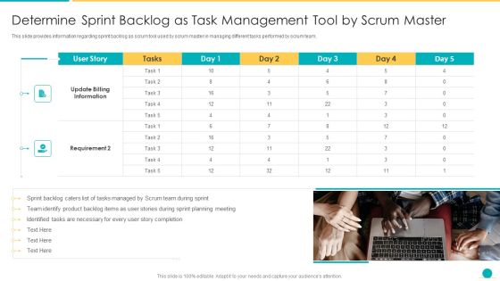 Fundamental Scrum Tools For Agile Project Administration IT Determine Sprint Backlog As Task Management Tool By Scrum Master Structure PDF Fundamental Scrum Tools For Agile Project Administration IT Determine Sprint Backlog As Task Management Tool By Scrum Master Structure PDF