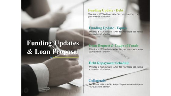 Funding Updates And Loan Proposal Ppt PowerPoint Presentation Layouts Clipart Images