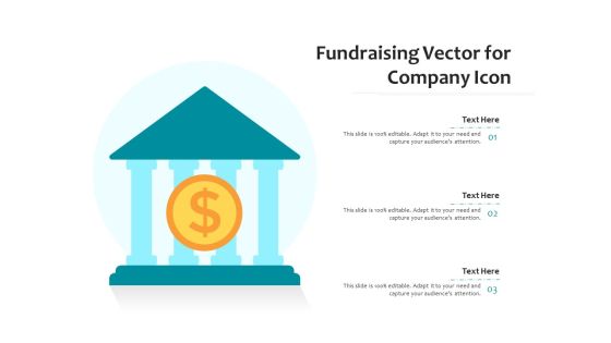 Fundraising Vector For Company Icon Ppt PowerPoint Presentation File Display PDF