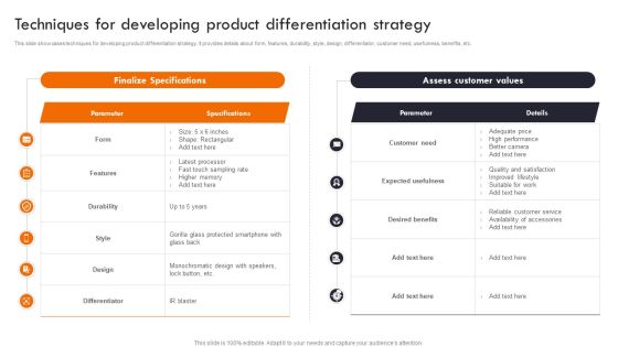Gaining Competitive Edge Techniques For Developing Product Differentiation Strategy Background PDF Gaining Competitive Edge Techniques For Developing Product Differentiation Strategy Background PDF