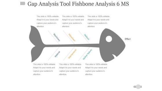 Gap Analysis Tool Fishbone Analysis 6 Ms Ppt PowerPoint Presentation Infographic Template Information Gap Analysis Tool Fishbone Analysis 6 Ms Ppt PowerPoint Presentation Infographic Template Information