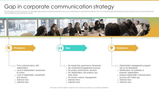 Gap In Corporate Communication Strategy Enterprise Communication Tactics Structure PDF Gap In Corporate Communication Strategy Enterprise Communication Tactics Structure PDF