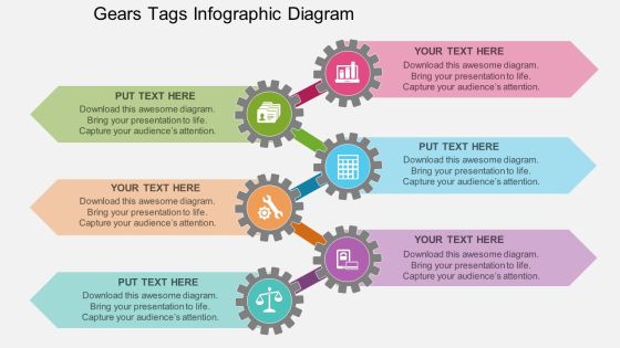 Gears Tags Infographic Diagram Powerpoint Template Gears Tags Infographic Diagram Powerpoint Template