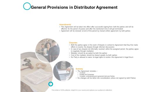 General Provisions In Distributor Agreement Ppt PowerPoint Presentation Professional Summary General Provisions In Distributor Agreement Ppt PowerPoint Presentation Professional Summary