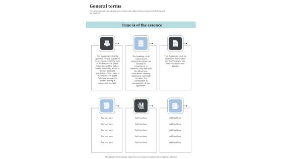 General Terms Moneylenders To Consider Loan Settlement One Pager Sample Example Document General Terms Moneylenders To Consider Loan Settlement One Pager Sample Example Document