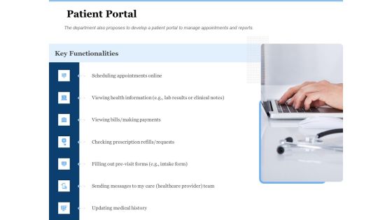 Generate Digitalization Roadmap For Business Patient Portal Demonstration PDF