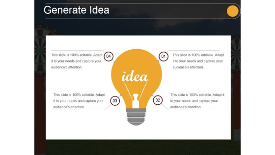 Generate Idea Ppt PowerPoint Presentation Graphics