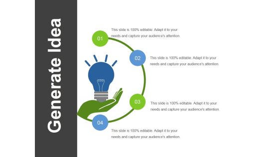 Generate Idea  Ppt PowerPoint Presentationpictures Outline